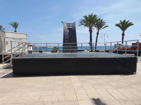 escenario de aluminio