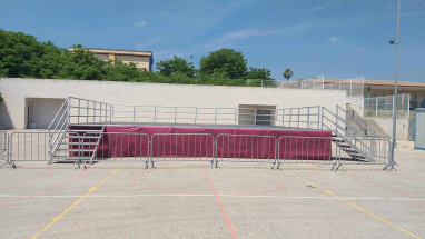 escenario de aluminio