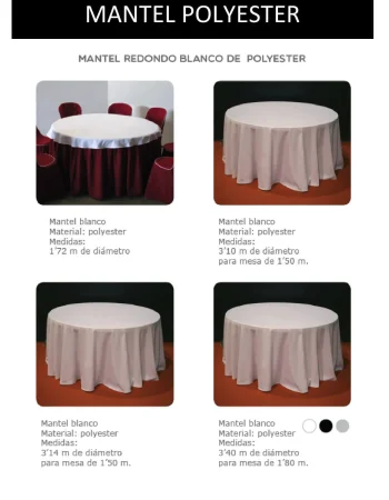Mantel de poliéster en colores vibrantes, ideal para manualidades y actividades creativas.